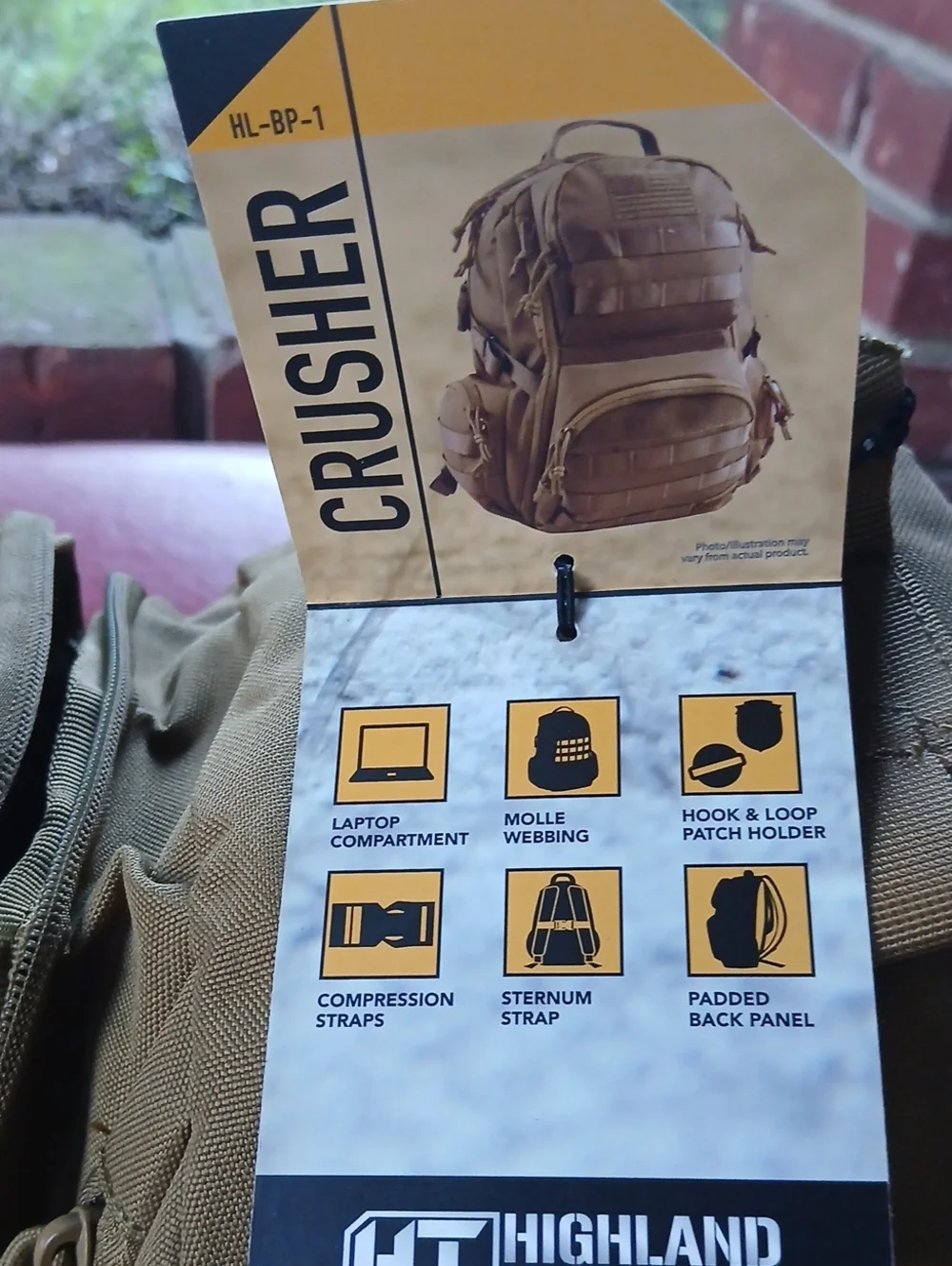 Tactical Hydration-Compatible Backpack - Coyote Brown